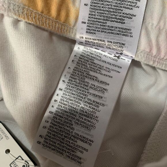 New Adidas Tie Dye Womens Jogger Shorts Size Small NWT - Picture 7 of 7